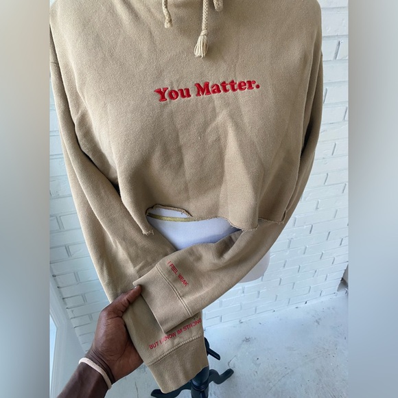 Cropped You Matter Hoodie - Picture 1 of 2